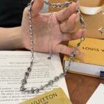 Louis Vuitton Lv Sailor Medium Chain Necklace Silver M03189 - Image 6