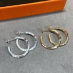 Hermes Chaine D’Ancre Enchainee Earrings Silver H109511B 00 - Image 4