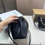 Loewe Medium Flamenco Purse In Mellow Nappa Black 30Cm A411Fcrx02 1100 - Image 4