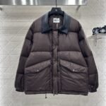 Miumiu Technical Ponge Cropped Down Jacket Brown Ml1107 15Wx F0192 S Ooo - Image 2