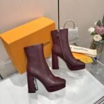 Louis Vuitton Swing Platform Ankle Boot Bordeaux Red 1Aifo7 - Image 7