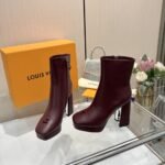 Louis Vuitton Swing Platform Ankle Boot Bordeaux Red 1Aifo7 - Image 5