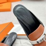 Hermes Oz Mule Multicolore Noir H211157Z 03355 - Image 9