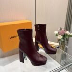 Louis Vuitton Swing Platform Ankle Boot Bordeaux Red 1Aifo7 - Image 2