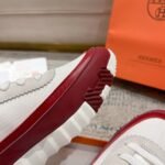 Hermes Bouncing Sneaker Red And White H242087Z 91360 - Image 10