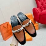 Hermes Oz Mule Multicolore Noir H211157Z 03355 - Image 5
