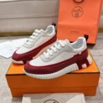 Hermes Bouncing Sneaker Red And White H242087Z 91360 - Image 6