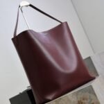 [Super Vip 1:1] Saint Laurent Bold Hobo Bag In Smooth Leather Burgundy 42Cm 845383Aafhj6195 - Image 7