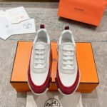 Hermes Bouncing Sneaker Red And White H242087Z 91360 - Image 3