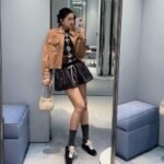 Miu Miu Bonded Camel Hair Blouson Jacket Camel Brown Ml1331 175T F0040 S Ooo - Image 2