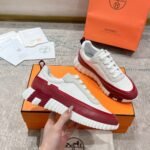 Hermes Bouncing Sneaker Red And White H242087Z 91360 - Image 2