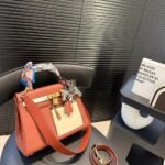 Hermes Colormatic Kelly 25 Retourne Orange 28Cm - Image 3