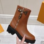 Louis Vuitton Lv Beaubourg Ankle Boot Brown 1Aideg - Image 2