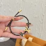 Louis Vuitton Lv Iconic Bracelet Monogram Brown M1019Z - Image 3