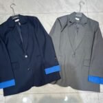 Miu Miu Single Breasted Gabardine Jacket Navy Mh1974 16E8 F0124 S Ooo - Image 4