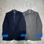 Miu Miu Single Breasted Gabardine Jacket Navy Mh1974 16E8 F0124 S Ooo - Image 3