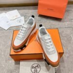 Hermes Bouncing Sneaker White And Brown H242796Zh90400 - Image 3