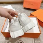 Hermes Bouncing Sneaker Light Gray White - Image 9