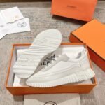 Hermes Bouncing Sneaker Light Gray White - Image 8