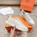 Hermes Bouncing Sneaker Light Gray White - Image 2