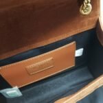 Saint Laurent Envelope Medium Matelassé Suede Shoulder Bag Brown 24Cm - Image 7