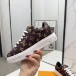 Louis Vuitton Time Out Sneaker Brown 1Aivbl - Image 7