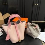 Hermes Picotin Lock 18 Pocket Bag Light Pink 18Cm - Image 8