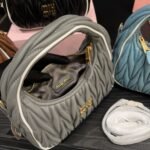 Miumiu Wander Matelassé Bag Marble Gray And White 20Cm 5Bc125 2Ibs F0Rxg V Oof - Image 3