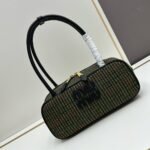 Miu Miu Beau Top Handle Tratan Bag Green 28Cm 5Bb173 2Du5 F0466 V Owh - Image 2