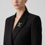 Louis Vuitton LV Logo Brooch Silver - Image 5