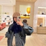 Louis Vuitton Only LV Mini Cable Scarf Navy Blue 150Cm M96755 - Image 7