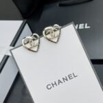 Chanel Metal Cc Heart Coco In Love Earrings Gold - Image 7