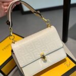 Fendi Logo Embossed Kan I White 24Cm - Image 2