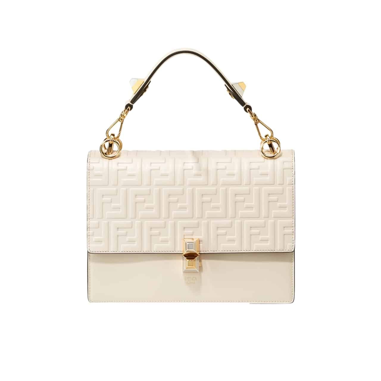 FDB-10 Fendi Logo Embossed Kan I White 24Cm - Image 1