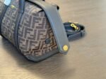 Fendi Boston 365 Brown Ff Jacquard Fabric Bag 27Cm 8Bl152Alp3F1N1S - Image 4
