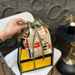Fendi Mon Tresor Canvas Mini Bag With Ff Embroidery Multicolour 14Cm 8Bs093Aow2F1Q6O - Image 3