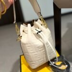 Fendi Mon Tresor Mini Bucket Bag White 16Cm - Image 3