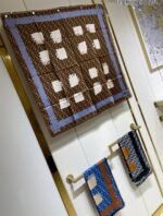Fendi Ff Printed Brush Scarf Brown - Image 6