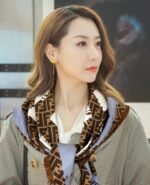 Fendi Ff Printed Brush Scarf Brown - Image 7