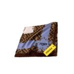Fendi Ff Printed Brush Scarf Brown