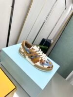 Fendi Match Suede Low Tops Brown And Blue - Image 10