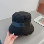 Gucci Canvas Bucket Hat With Double G Black 576587 4Hg53 1060 - Image 3