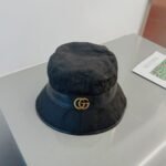 Gucci Canvas Bucket Hat With Double G Black 576587 4Hg53 1060 - Image 7