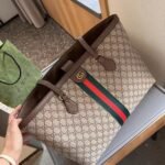 Gucci Ophidia Large Tote Bag Beige And Dark Brown Gg Supreme 38Cm 631685 96Iwb 8745 - Image 2