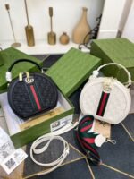 Gucci Ophidian Round Bag Black 20Cm - Image 3