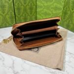 Gucci Ophidia Long Wallet Brown And Navy Blue 19.5Cm - Image 3