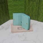 Gucci Monogram Canvas Short Wallet Turquoise 11Cm - Image 4
