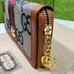 Gucci Ophidia Long Wallet Brown And Navy Blue 19.5Cm - Image 5