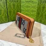 Gucci Ophidia Long Wallet Brown And Navy Blue 19.5Cm - Image 6