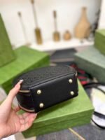 Gucci Ophidian Round Bag Black 20Cm - Image 7